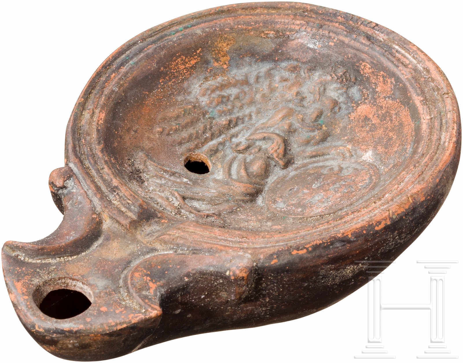 Öllampe mit Nike, römisch, frühes 1. Jhdt. - auctions & price archive